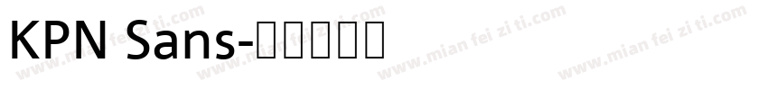 KPN Sans字体转换